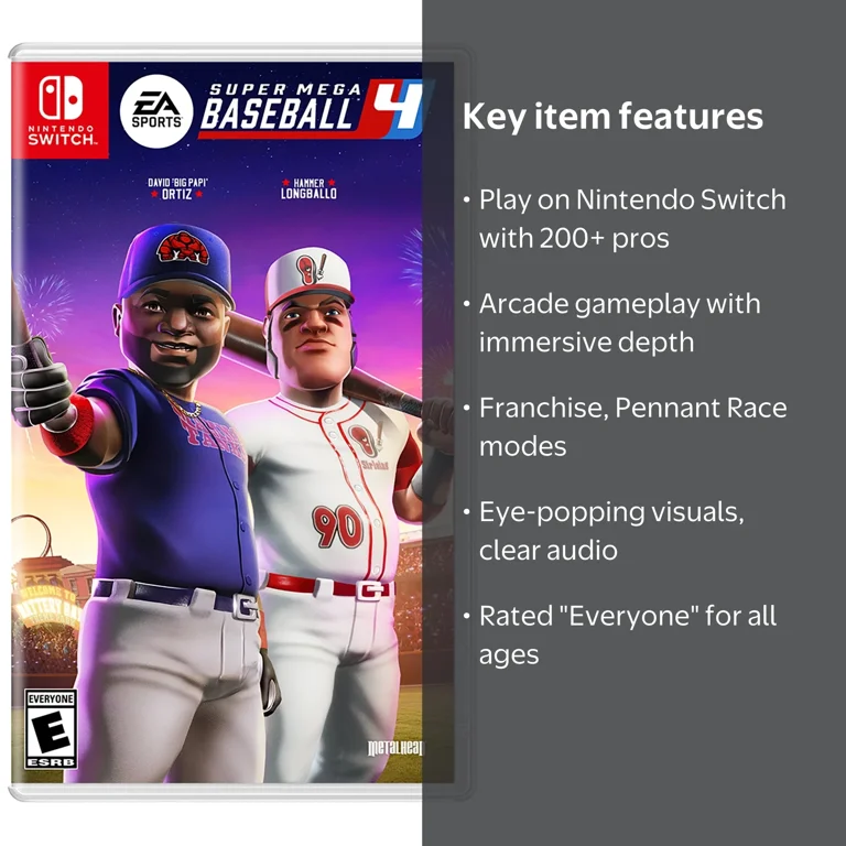 Super Mega Baseball 4 - Sports Video Game for Nintendo Switch