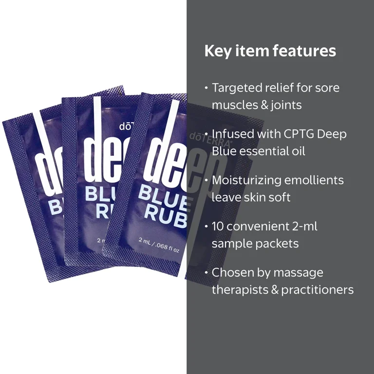 doTERRA, Deep Blue Rub Samples, 0.068 Fl Oz, Pack of 10 - Walmart.com