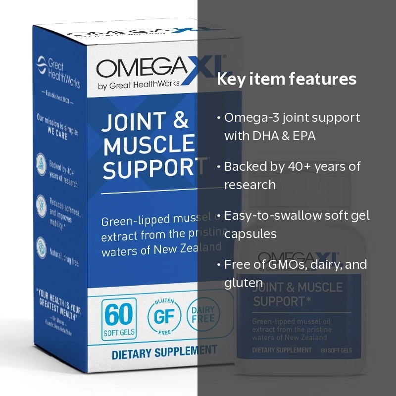 OmegaXL, Supplement Green-Lipped Mussel Oil, 60 Softgels - Walmart.com