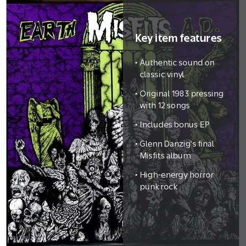 Plan 9 Records, Vinyl, Misfits Earth A.D. Music & Performance