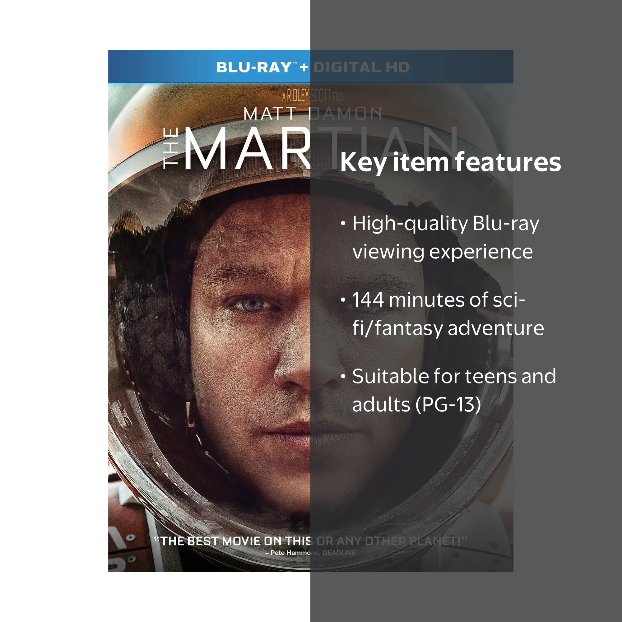The Martian - Perfect Disc - Blu-ray - Matt Damon - Walmart.com