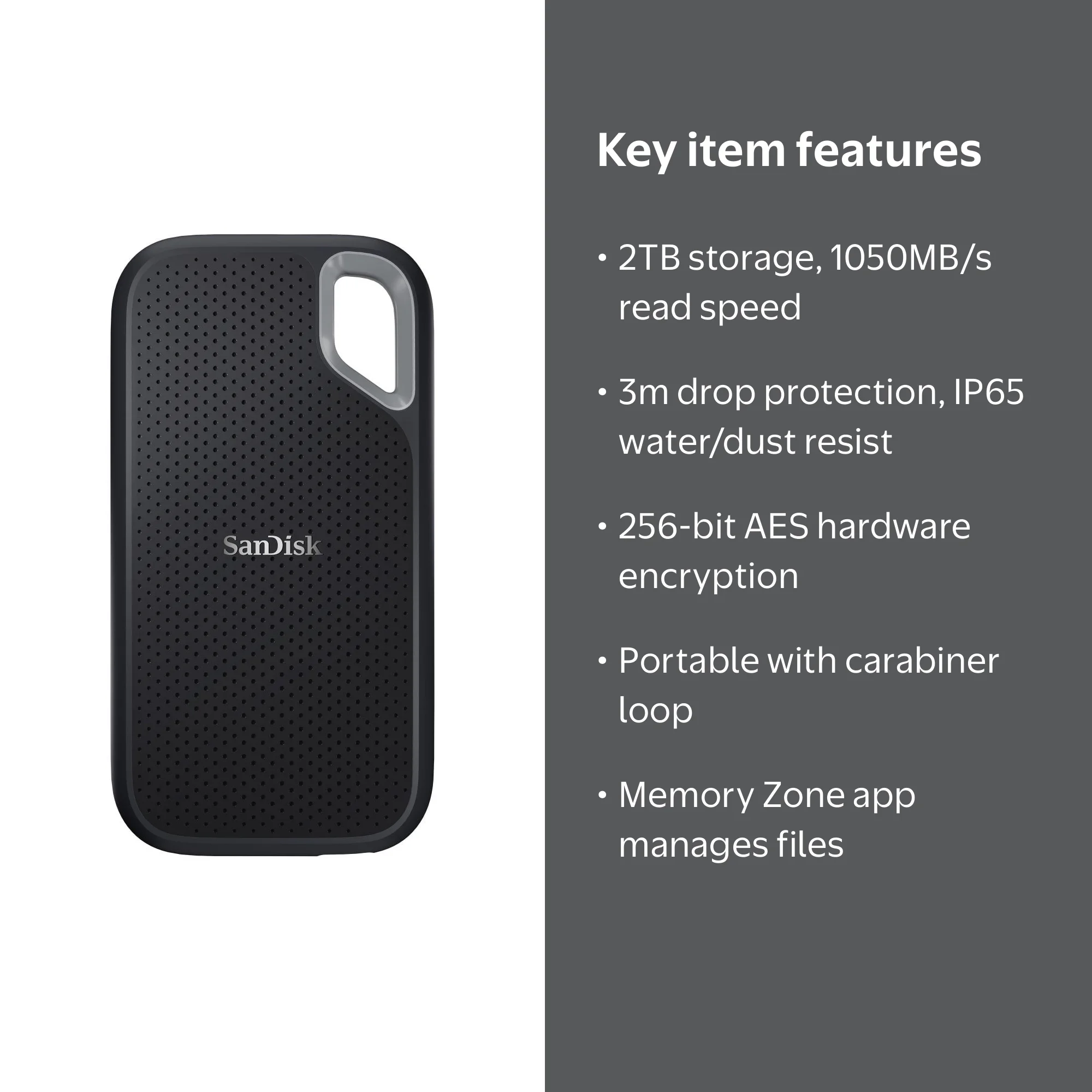 SanDisk Extreme Go Portable SSD, 2TB - Walmart.com