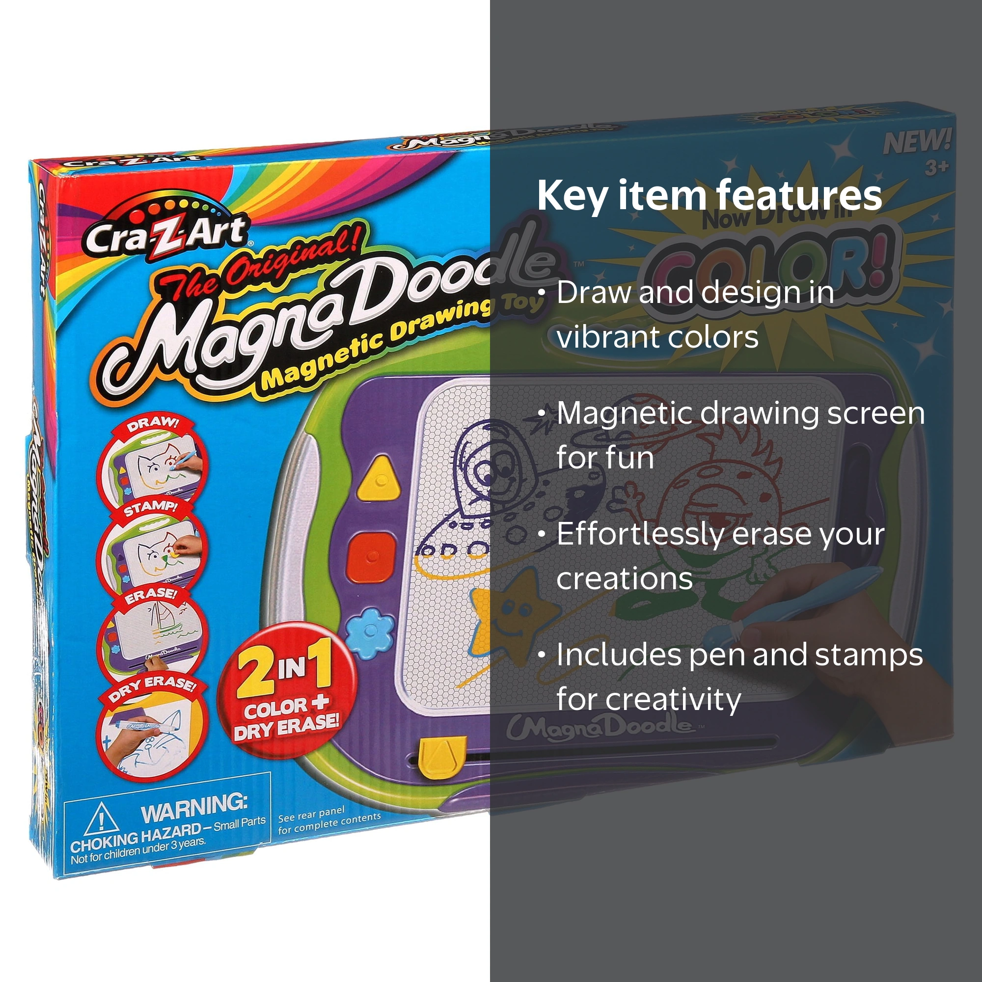 Cra-Z-Art: MagnaDoodle Magnetic Drawing Toy, Ages 3+ - Walmart.com