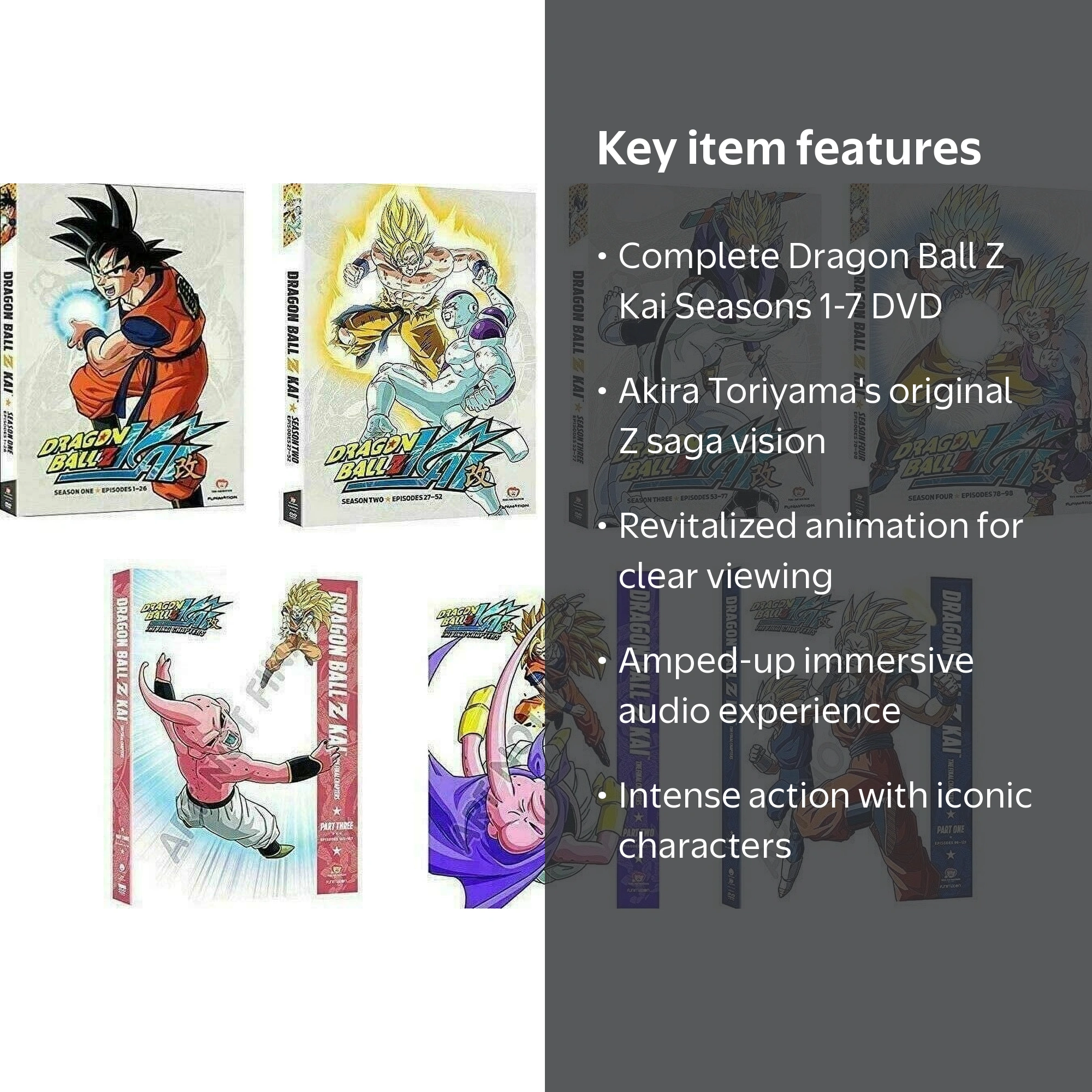 Dragon Ball Z KAI: Complete Series Seasons 1-7 DVD Set, Full