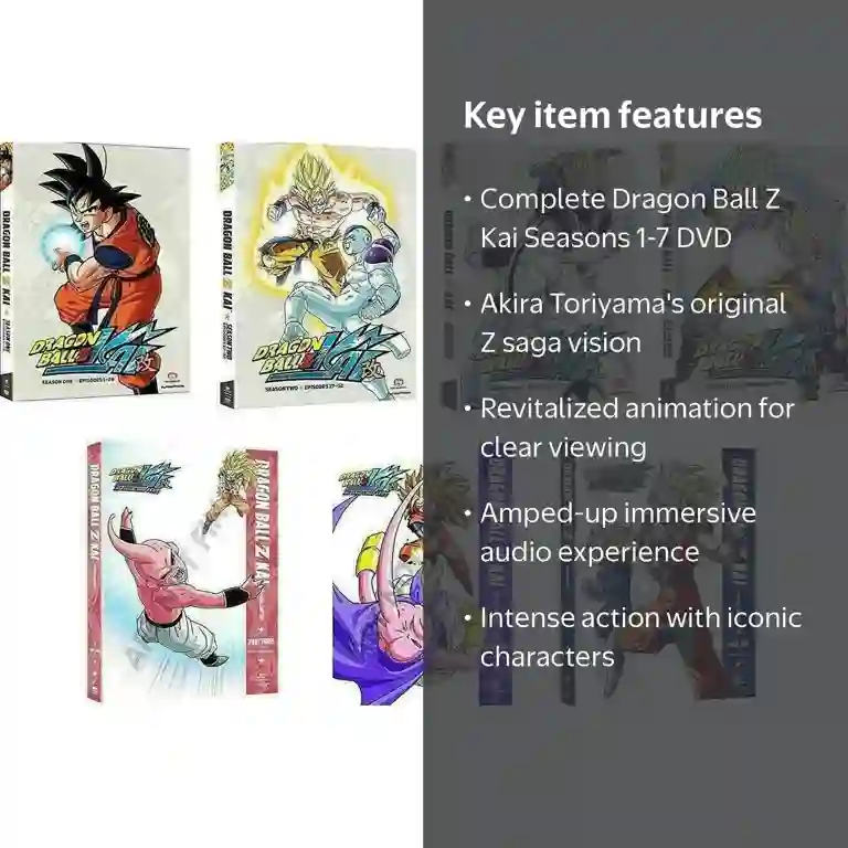 Dragon Ball Z KAI: Complete Series Seasons 1-7 DVD Set, Full Dragon Ball Z KAI: Complete Series Seasons 1-7 DVD Set, Full