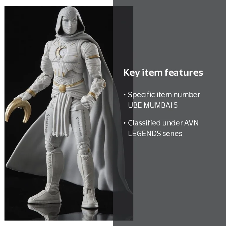 Marvel Legends Series 6-inch Moon Knight Action Figure, MCU Disney