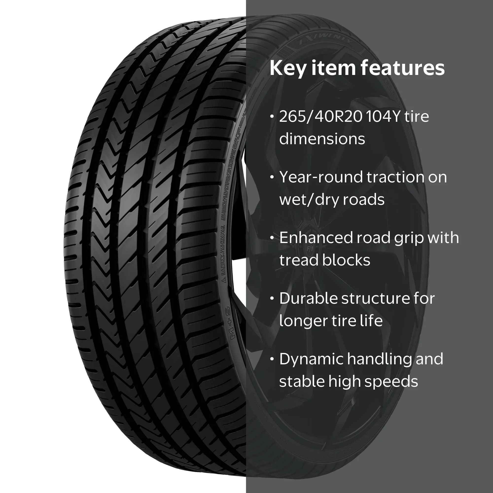 Free Shipping! Lexani LX-Twenty 265/40R20 104Y High-Performance