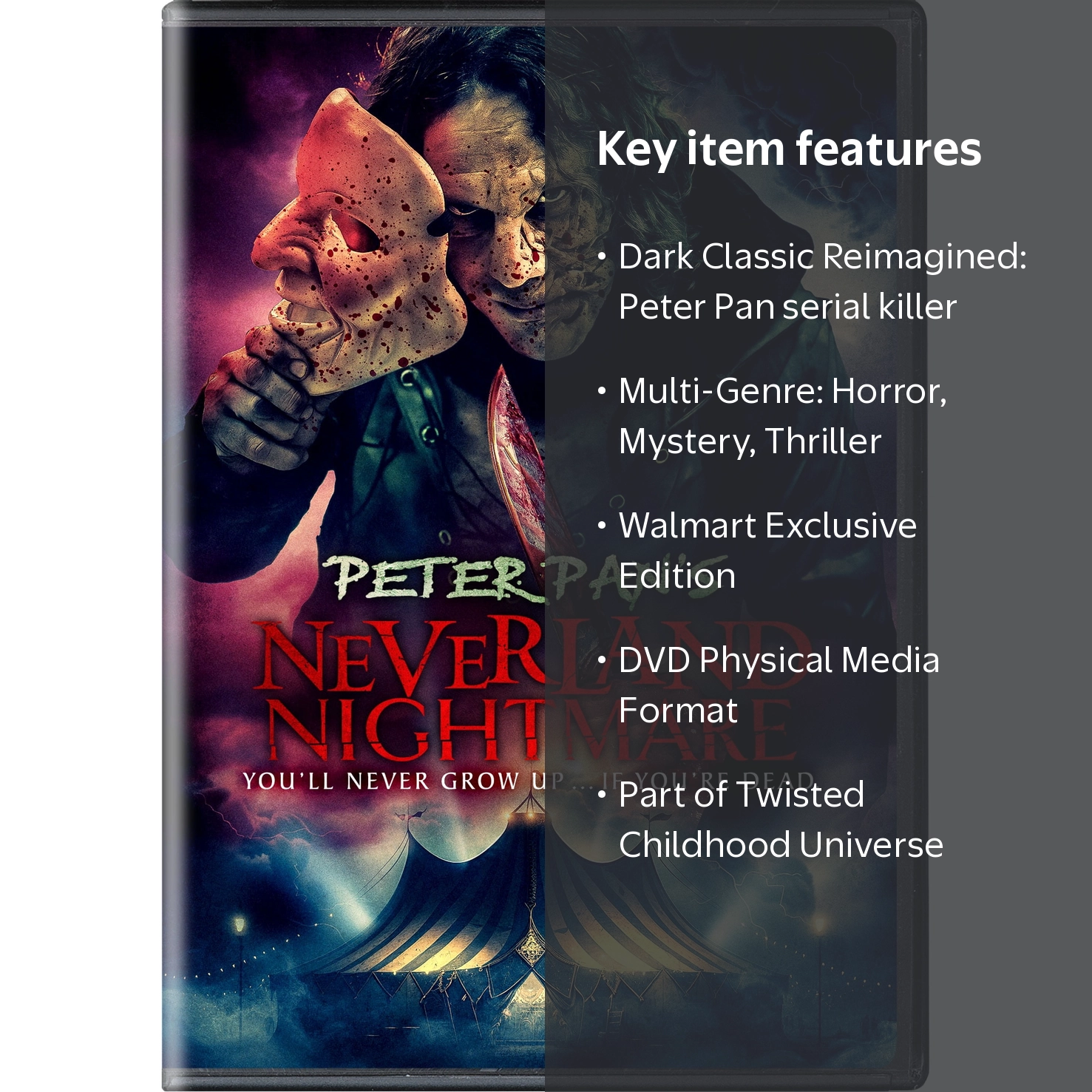 Peter Pan's Neverland Nightmare (Walmart Exclusive) (DVD), Horror