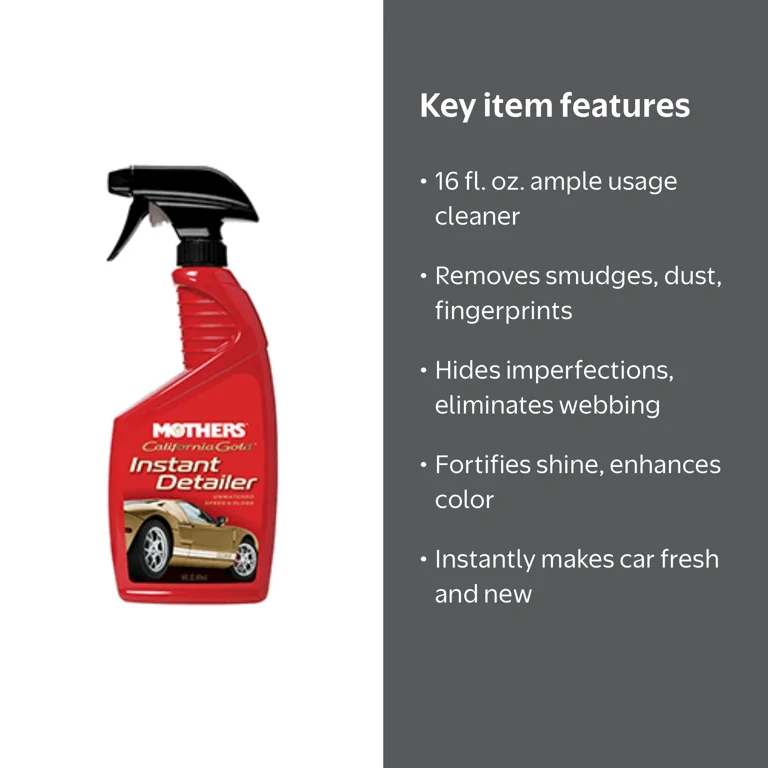 Mothers California Gold Showtime Instant Detailer, 16 oz Car Auto