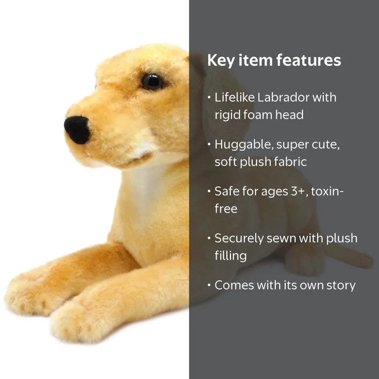 VIAHART Mason the Labrador 19 Inch Large Plush Dog Toy - Walmart.com