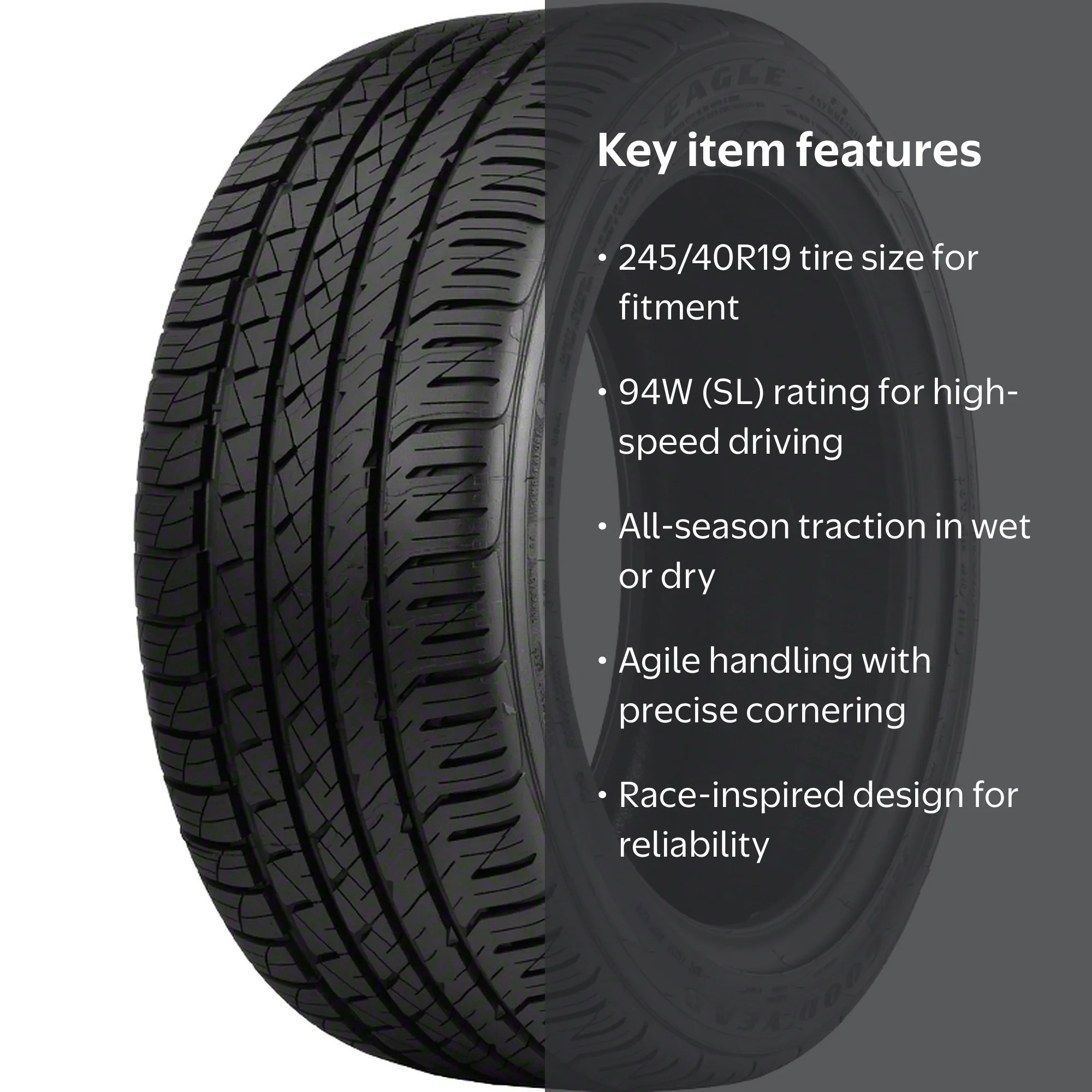 Goodyear Eagle F1 Asymmetric All-Season 245/40R19 94W Performance