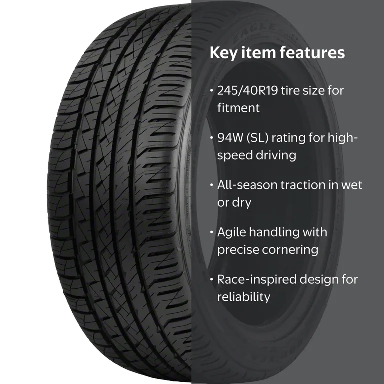 GOODYEAR EAGLE F1 245/40R19 2本 ランフラット Goodyear Eagle F1 Asymmetric All-Season 245/40R19 94W Performance