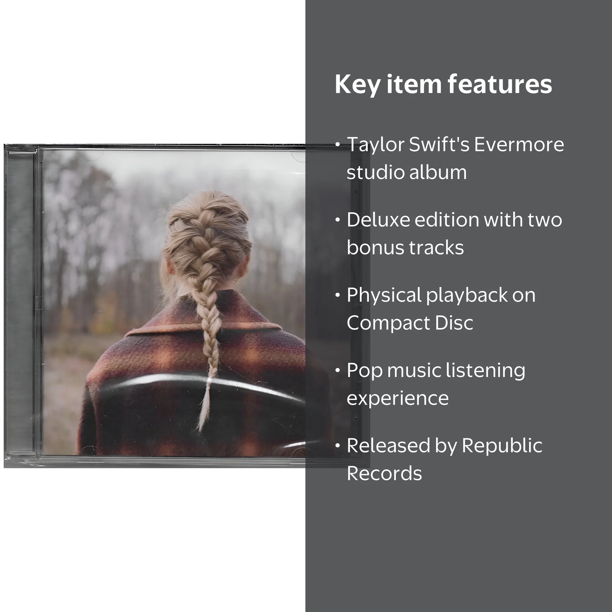 Taylor Swift - Evermore Folklore Version - Deluxe Album with Bonus