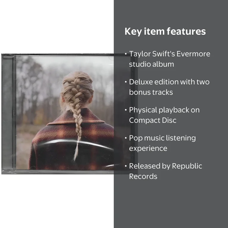 Taylor Swift - Evermore Folklore Version - Deluxe Album with Bonus