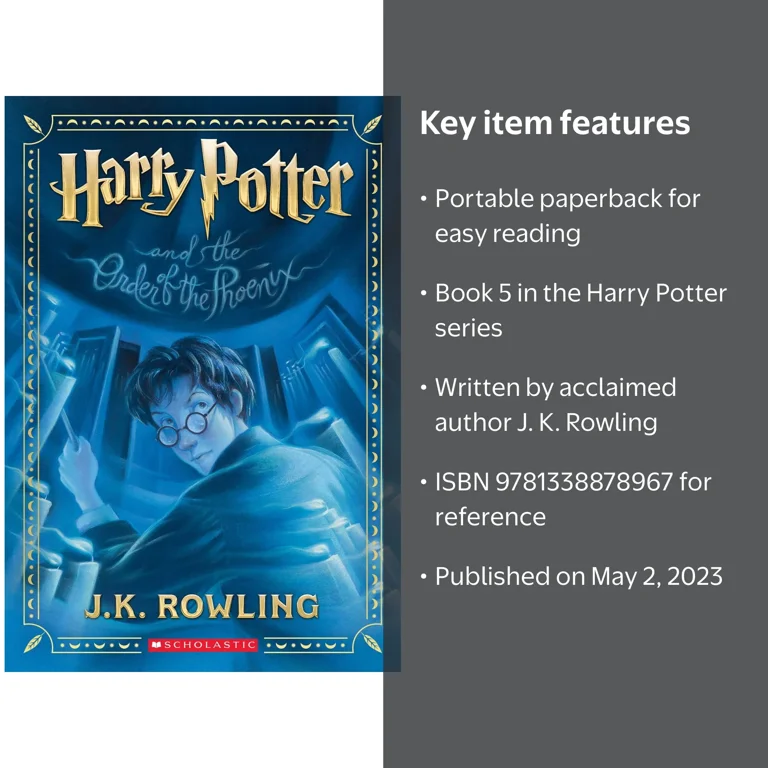 J. K. Rowling, Harry Potter Book 5, Order of the Phoenix Paperback