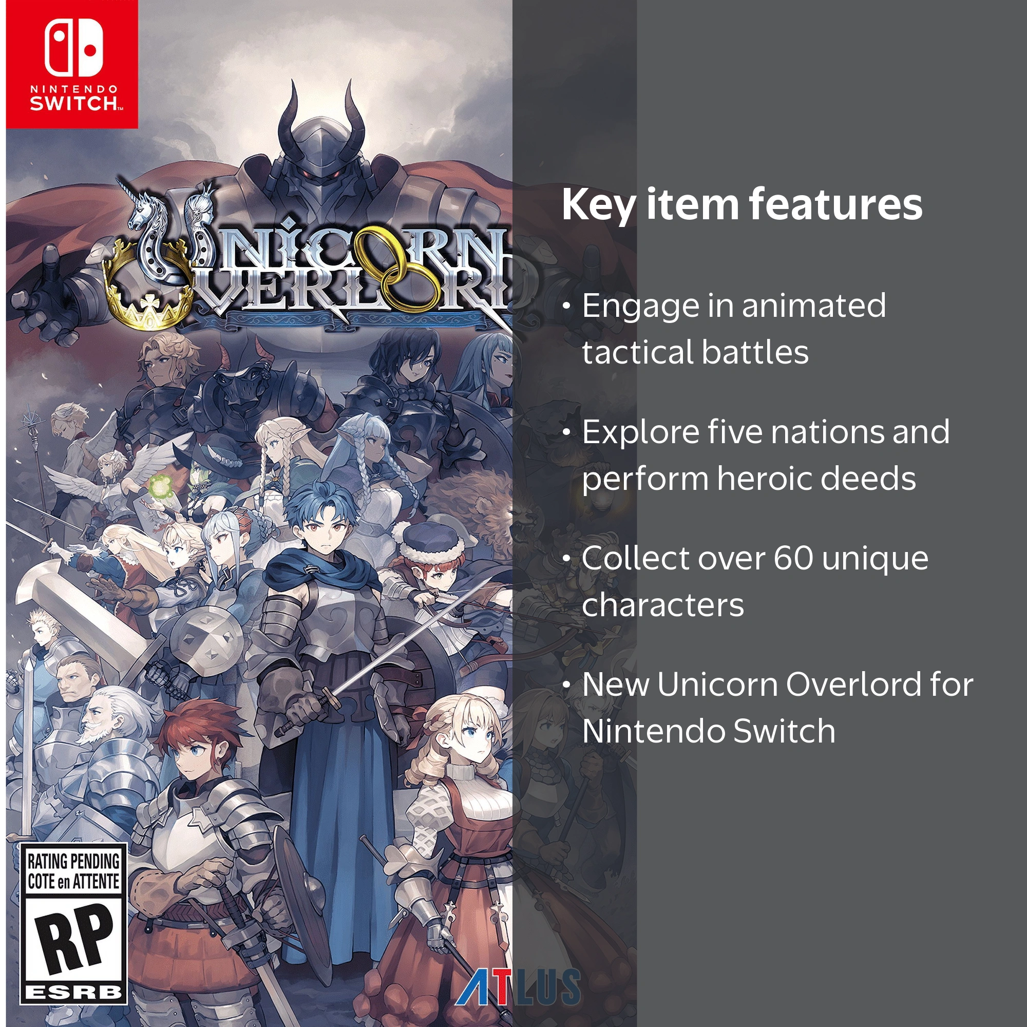 SEGA, Nintendo Switch Game, Unicorn Overlord, Cultivate Grand Army