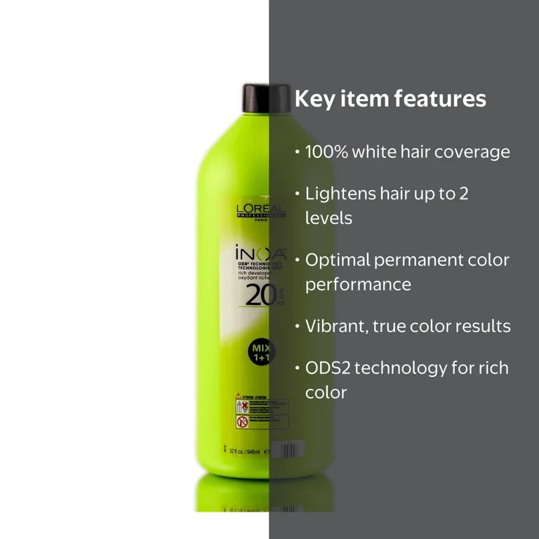 L'Oreal Paris Rich Developer, INOA Oxidant 20 Volume 6%, Hair