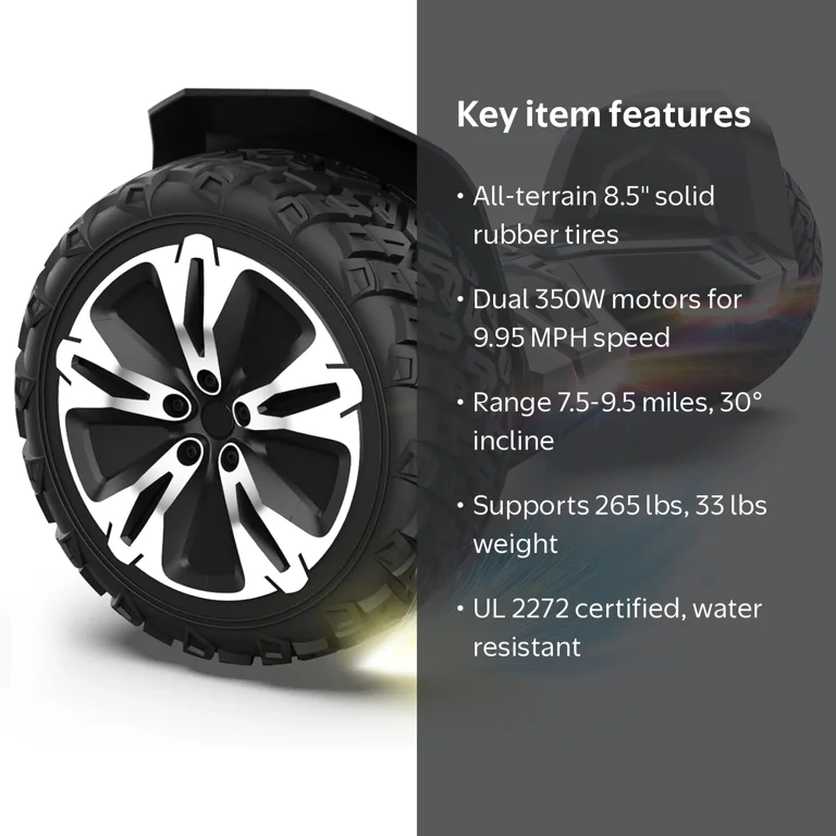 GYROOR, Gyroor Warrior 8.5 inch All Terrain Off Road Scooter