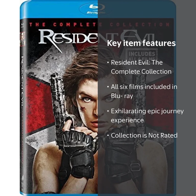Sony Pictures Resident Evil Collection Blu-ray, All 6 Films