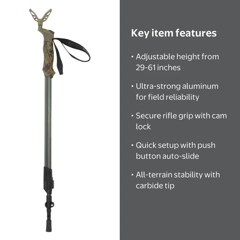 Allen Company Axial Ez-Stik Adjustable Push Button Shooting Stick