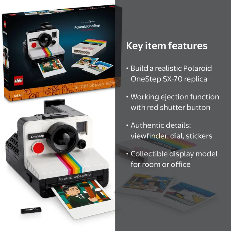 レコード70枚組セット売り　C LEGO, Camera, Polaroid OneStep SX-70 Building Set, Multicolor