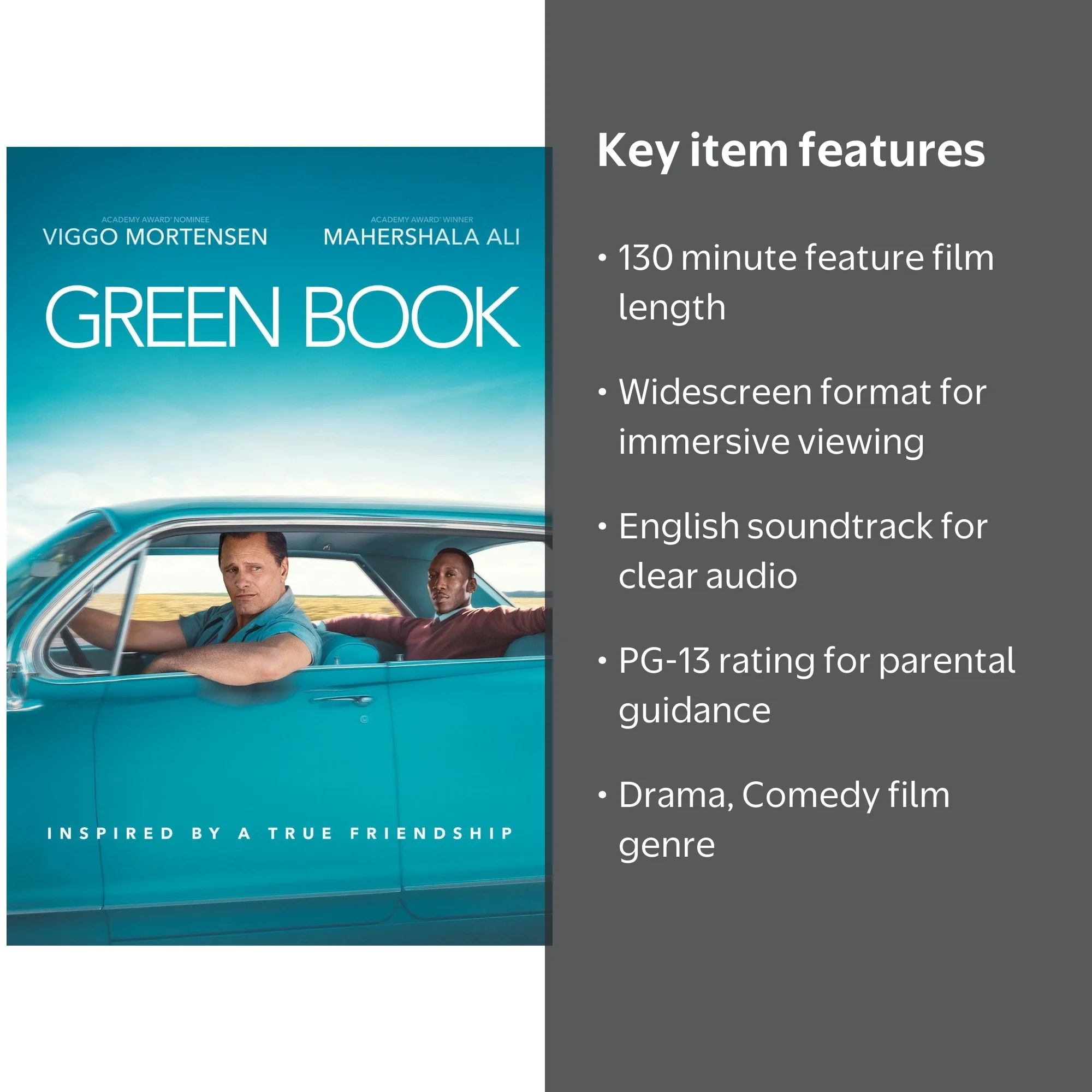 Universal Studios Green Book (DVD) - Drama, True-life Opus, PG-13