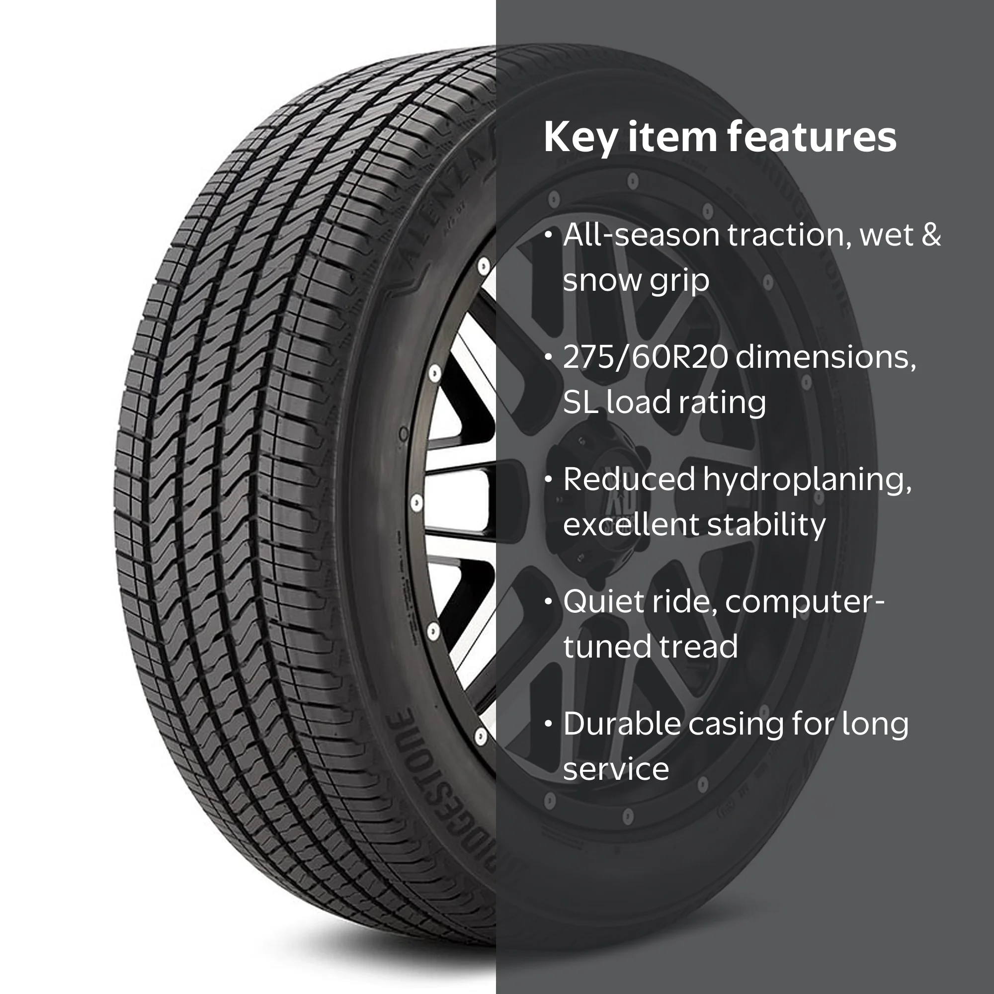 Bridgestone Alenza A/S 02 All Season 275/60R20 115S Passenger Tire