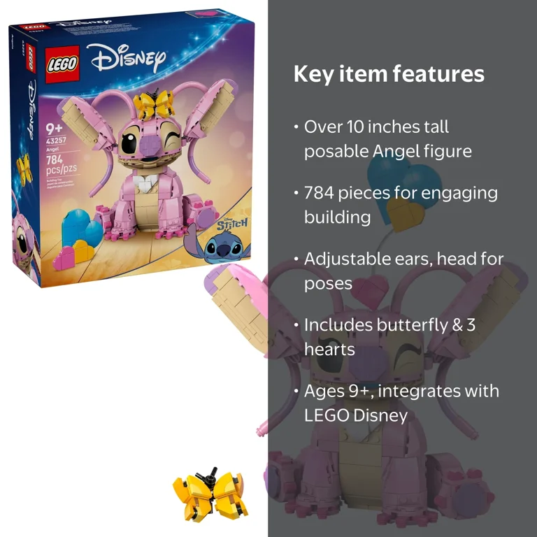 Free Shipping! LEGO Disney Angel Lilo & Stitch Building Toy for