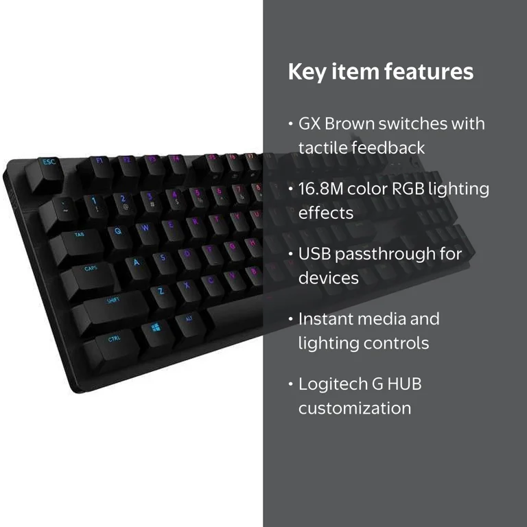Logitech G512 CARBON LIGHTSYNC RGB Mechanical Gaming Keyboard GX