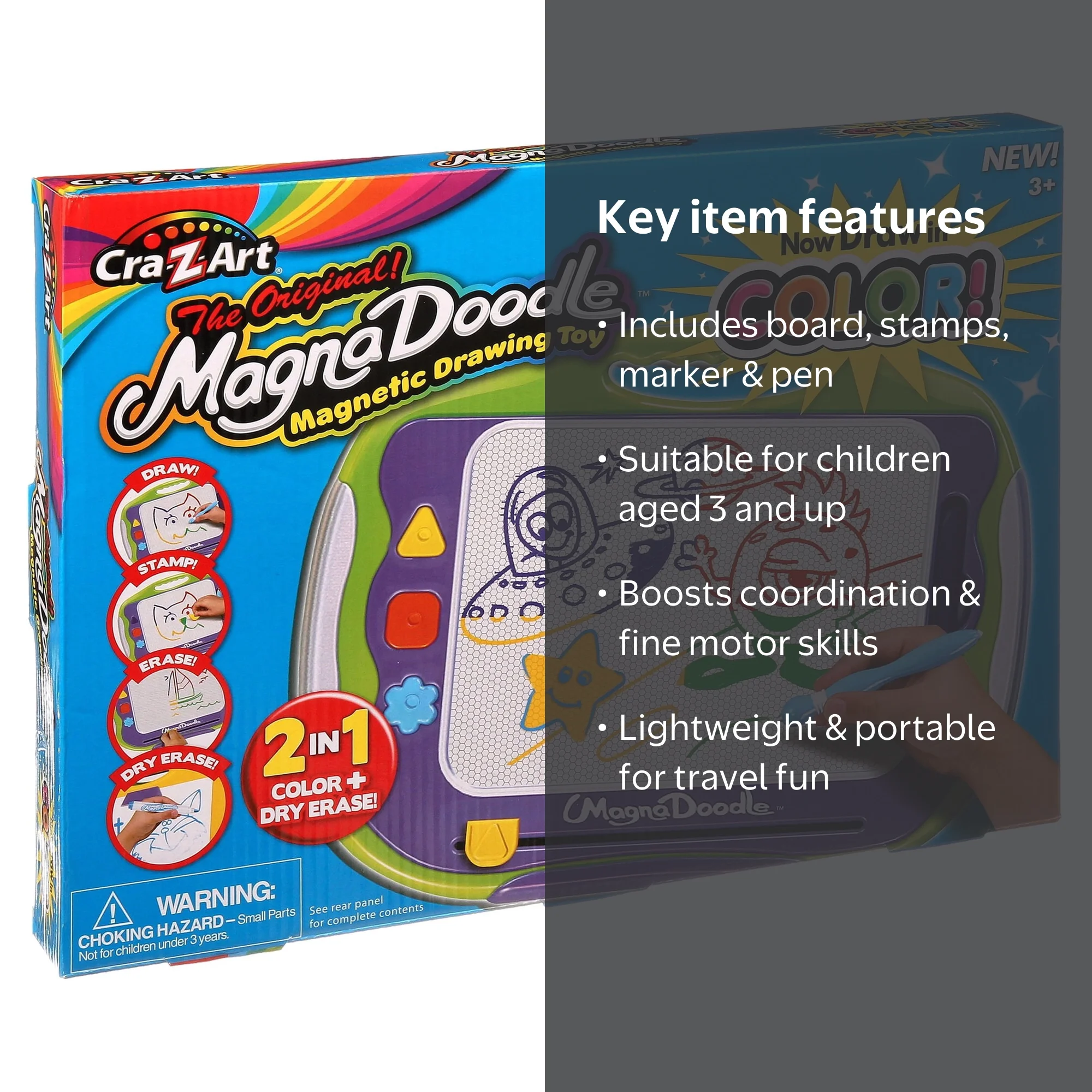 Cra-Z-Art: MagnaDoodle Magnetic Drawing Toy, Ages 3+ - Walmart.com