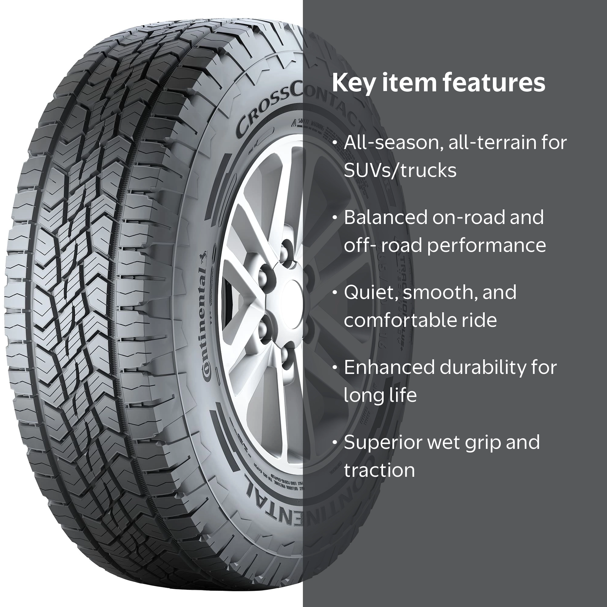 225/65R17 102H CON CROSSCONTACT ATR - Walmart.com