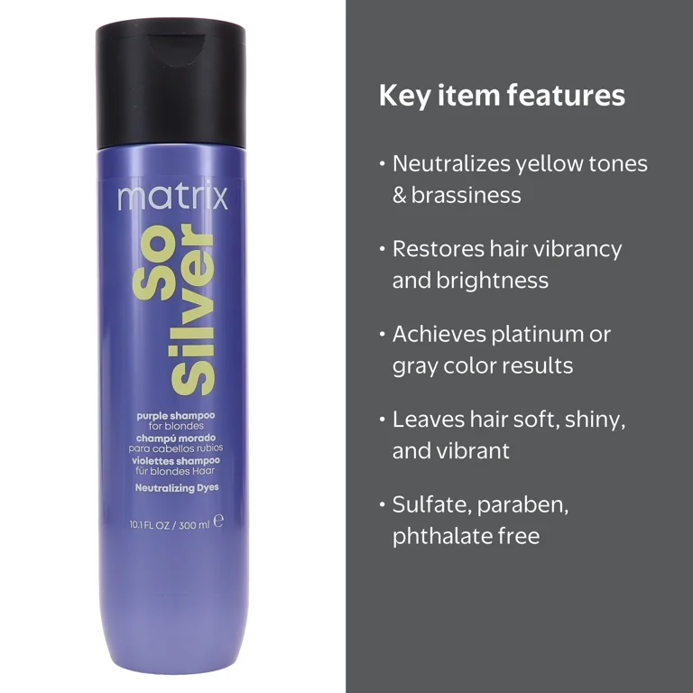 Matrix, Total Results So Silver Shampoo, 10.1 oz for Blonde and