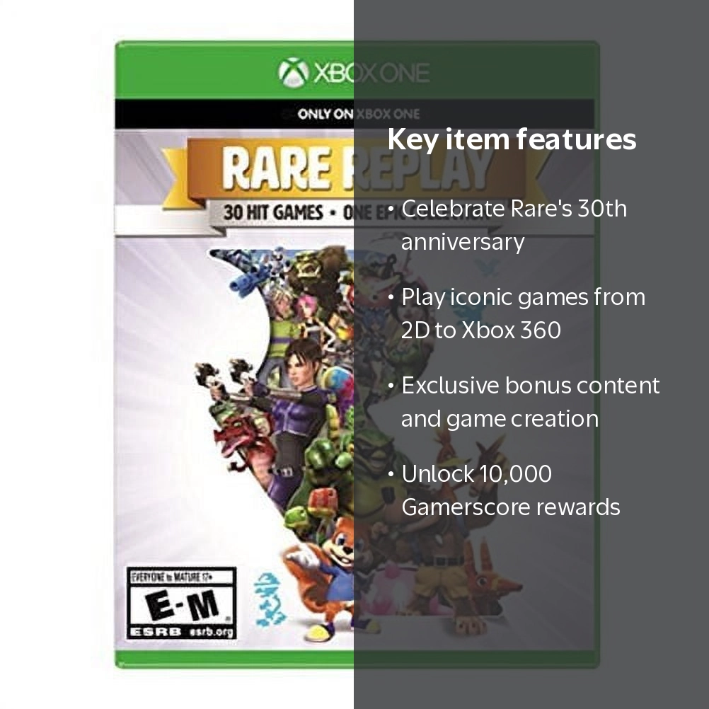 Microsoft, Xbox One Game, Rare Replay, 885370949933 - Walmart.com