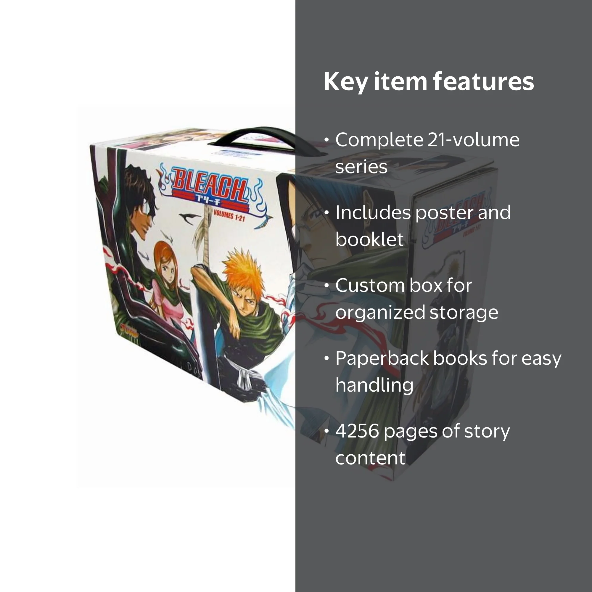 Tite Kubo, Bleach Box Set, Book 1, Paperback with Poster and