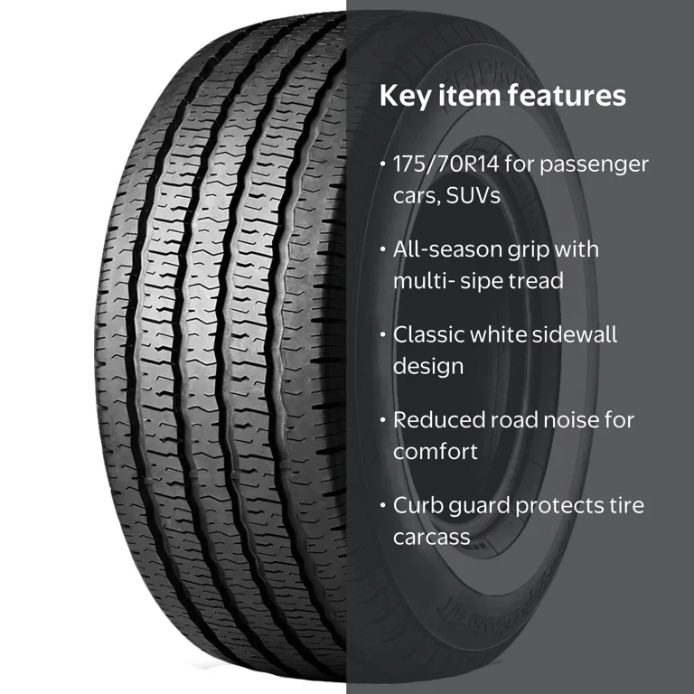 Gripmax MaxGrip Classic G/T Tire, All Season, 175/70R14 84T