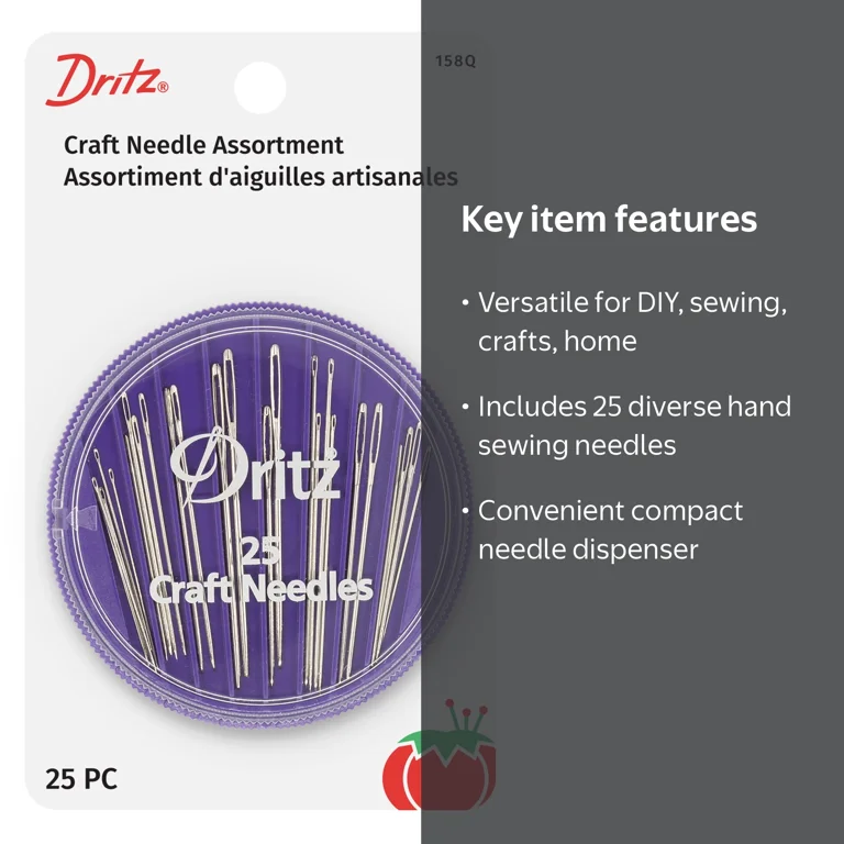 Dritz Crafting Hand Needles, 25ct in Compact Dispenser - Walmart.com