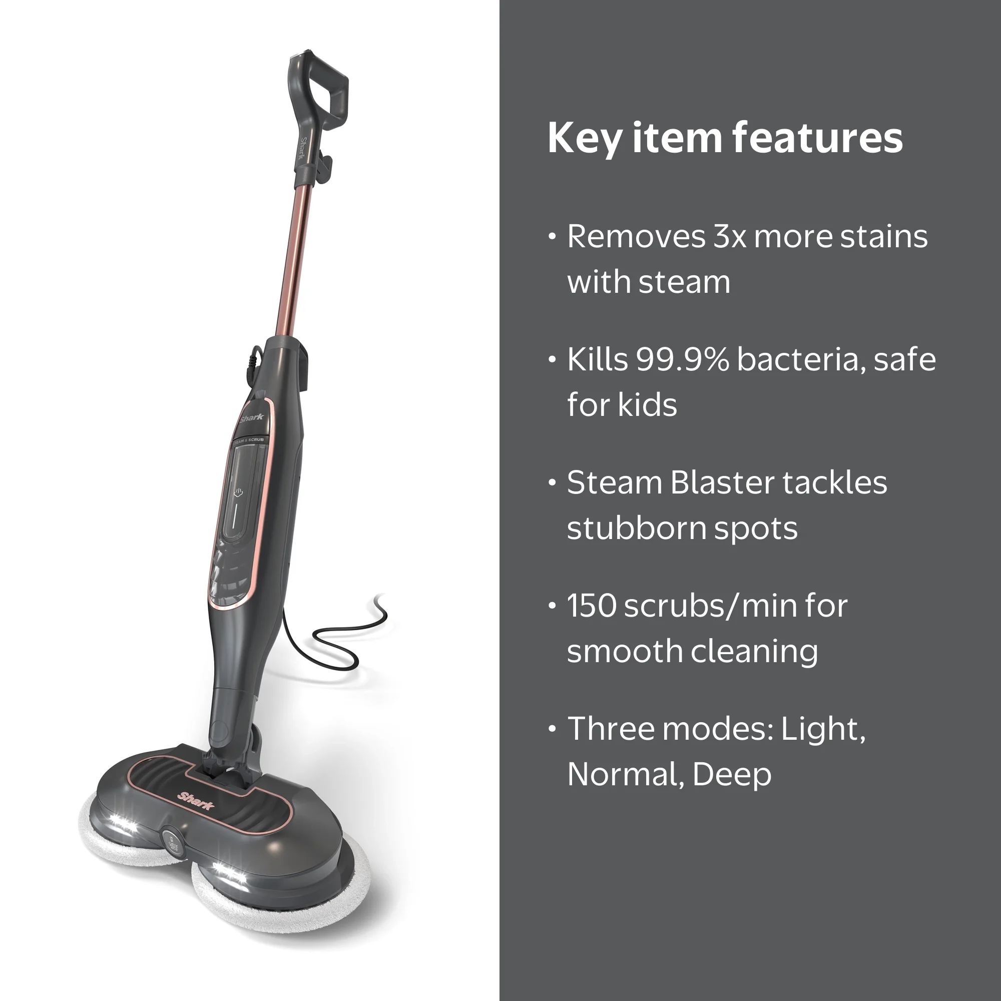 Shark Floor Mop & Scrubber with Steam Blaster Technology - S7201