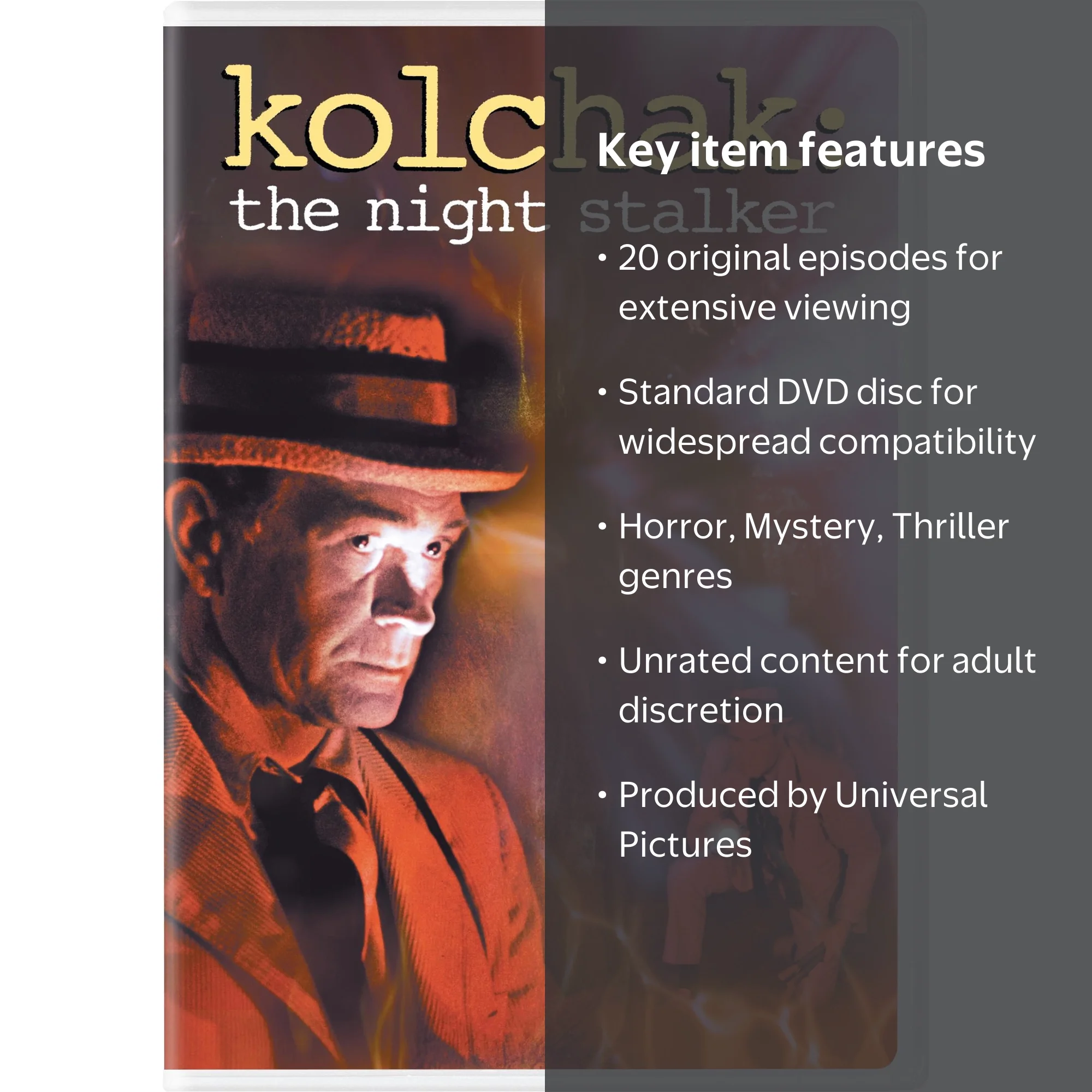 Kolchak: The Night Stalker Complete Series (DVD) - Emmy Nominated