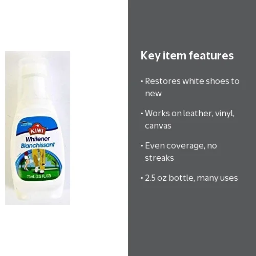 KIWI, Shoe Whitener, 2.5 Oz, for Leather and Canvas - Walmart.com