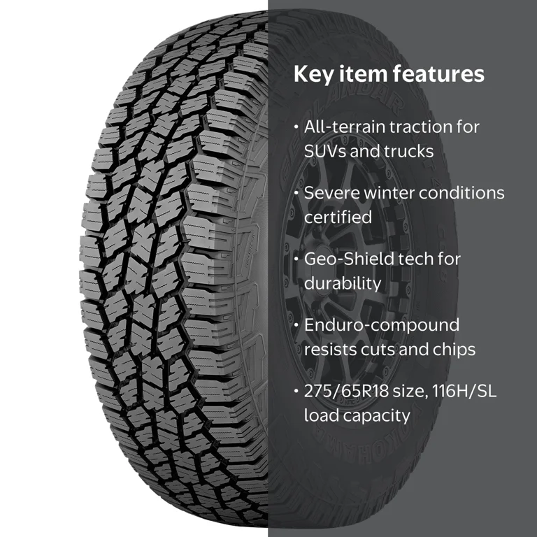 ちゃーはま　ジオランダーMT 275/65R18 ４本 Yokohama Geolandar A/T4 G018 All Terrain 275/65R18 116H Light