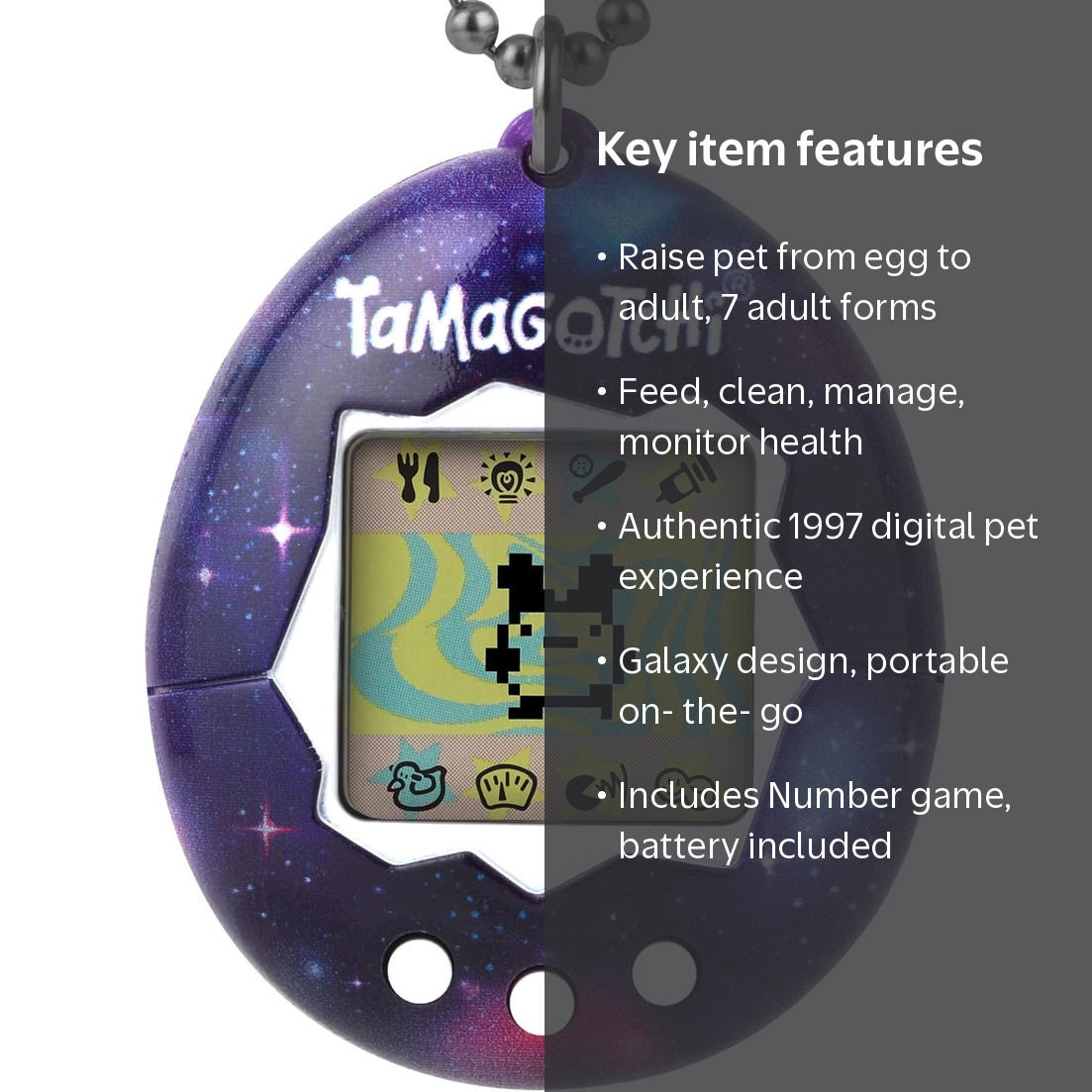 Original Tamagotchi Gen 2 Galaxy Virtual Pet Toy with Updated