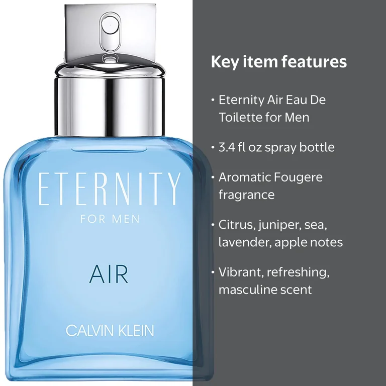 100ml CKカルバンクライン ETERNITY AIR Calvin Klein, Eternity Air Eau De Toilette Spray, 3.4 Oz - Walmart.com