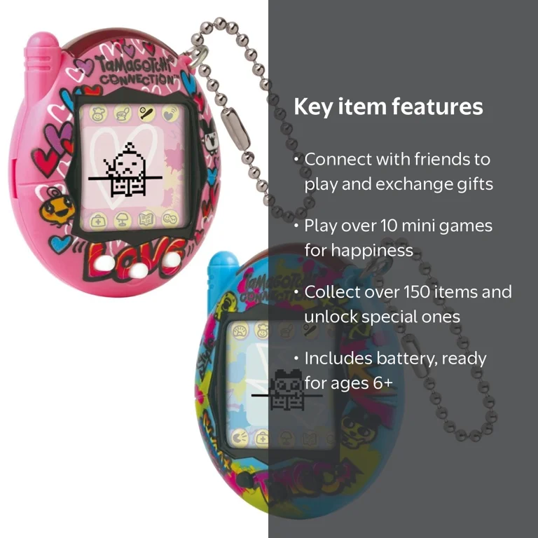 Tamagotchi Connection True Friends - Blue Graffiti and Pink