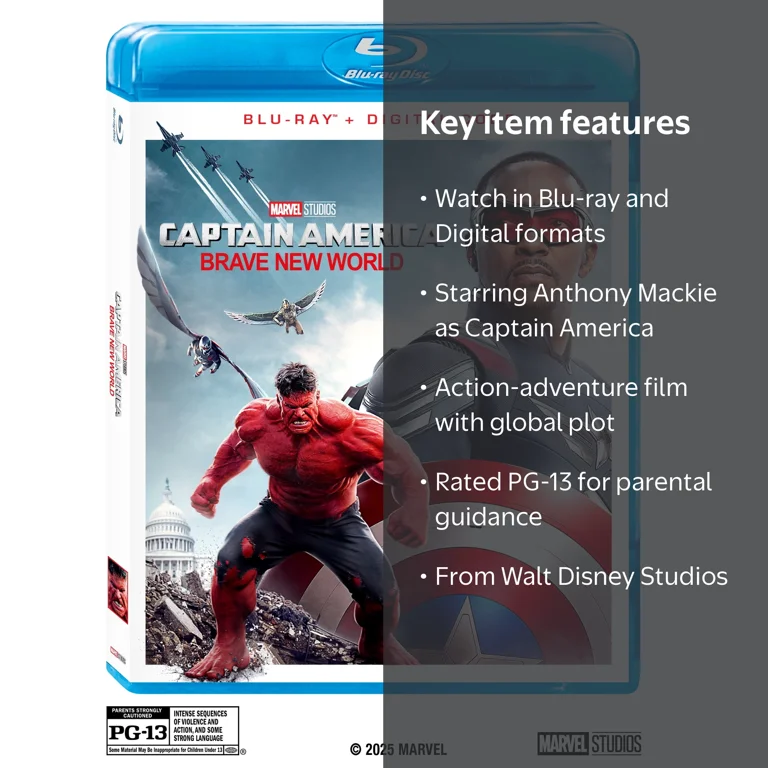Disney Captain America: Brave New World Blu-ray + Digital
