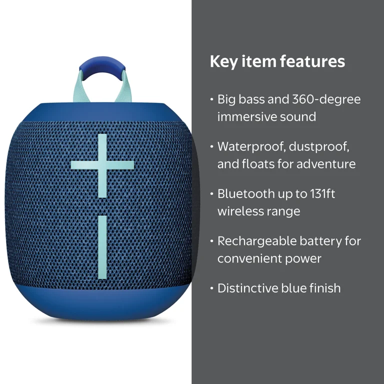 Ultimate Ears WONDERBOOM 4, Portable Waterproof Bluetooth Speaker