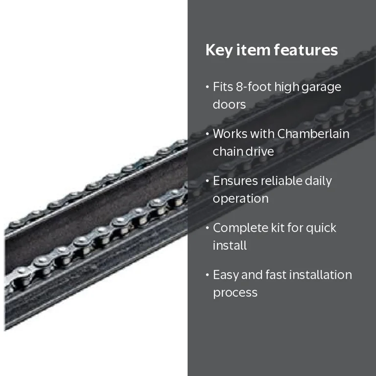 Chamberlain 7708CB-P Chain Drive Rail Extension Kit for 8 Foot