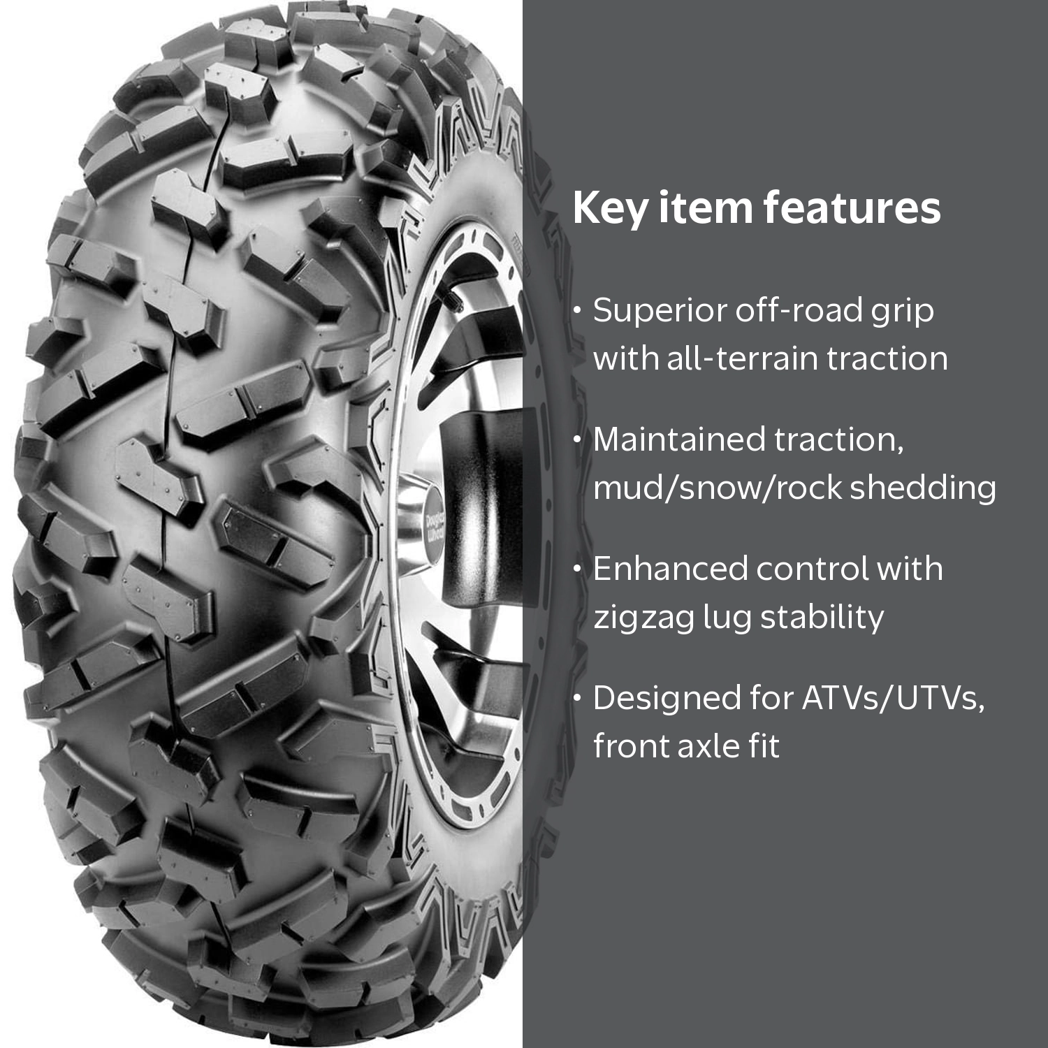 MAXXIS BIGHORN 2.0 27×9R14 Maxxis Bighorn 2.0 MU09 Mud Road Four Wheeler Front 27x9R14 6 Ply