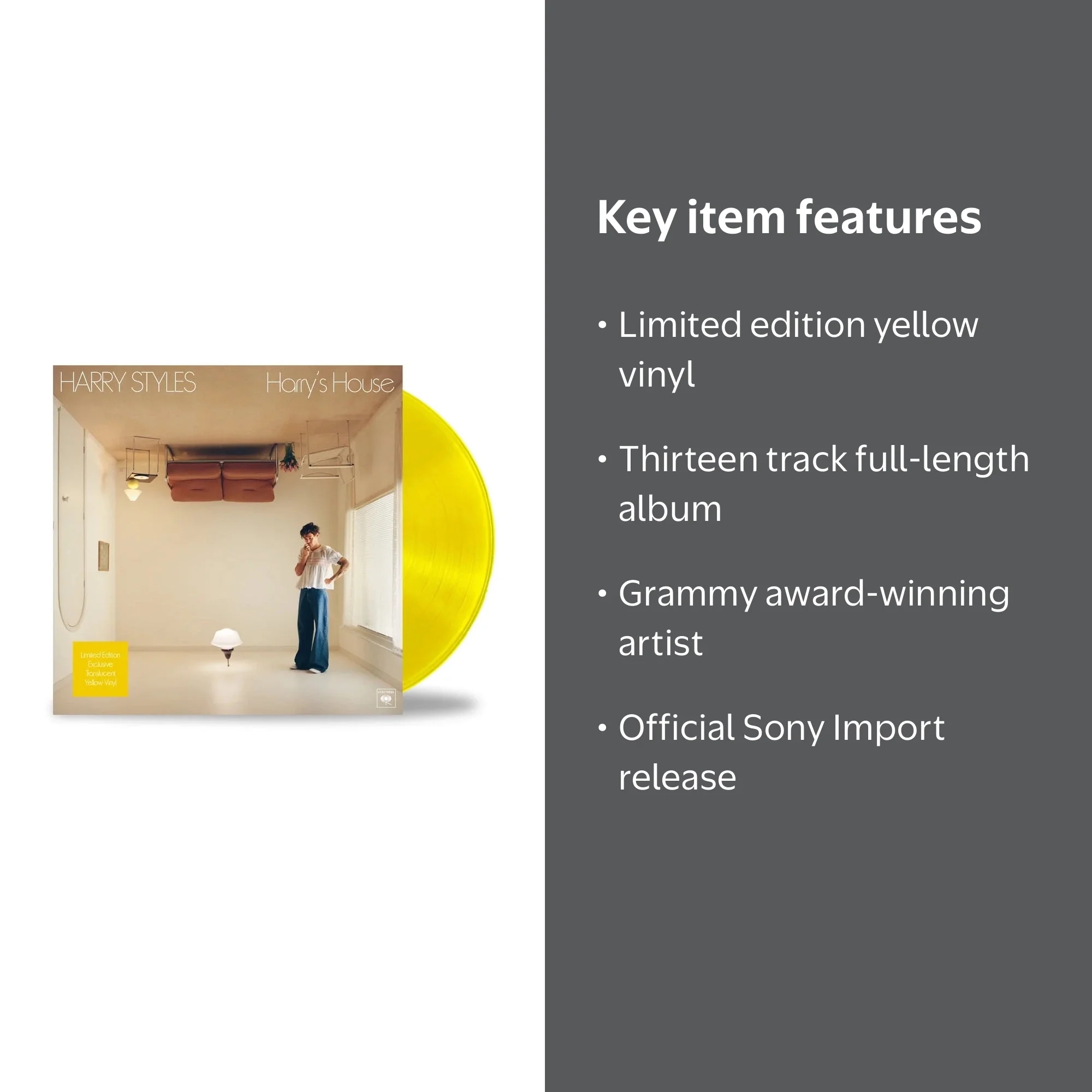 Harry Styles - Harry's House - Yellow Colored Vinyl - Music