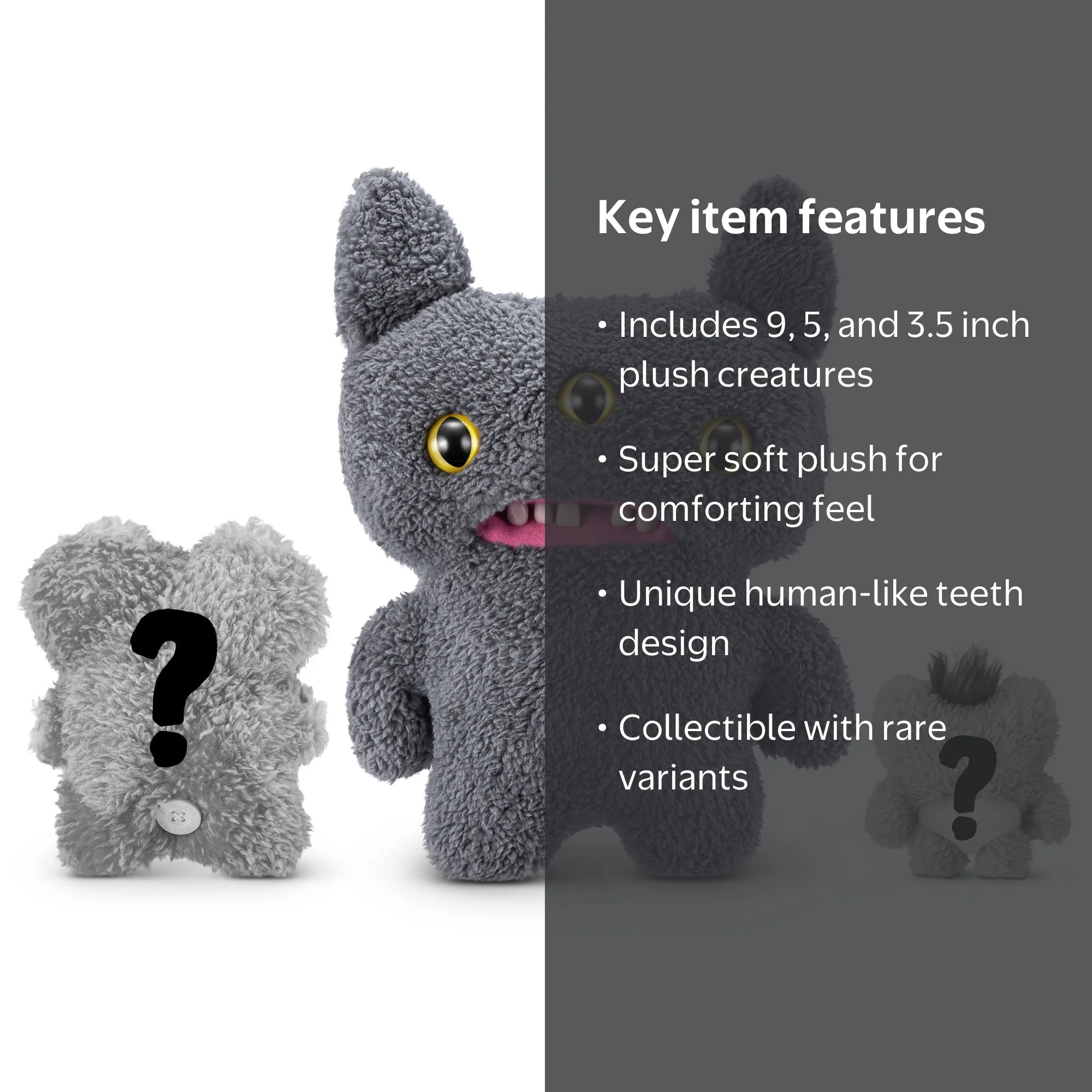 Fuggler Fugg Family 9 inch (Reeko), Funny Ugly Monster Soft Plush