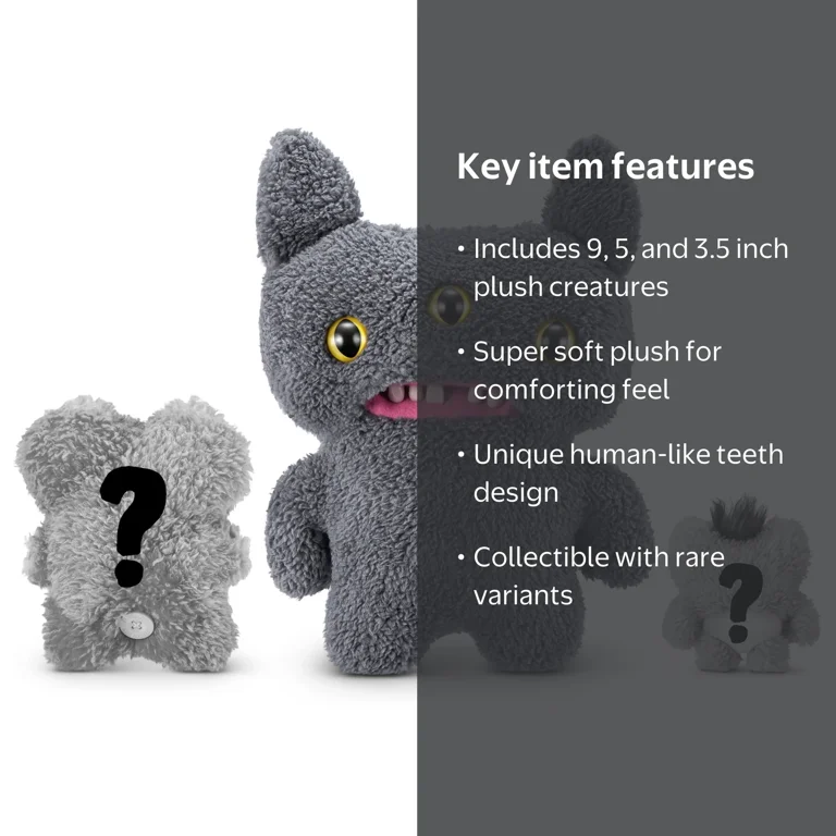 Fuggler Fugg Family 9 inch (Reeko), Funny Ugly Monster Soft Plush